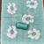 green floral print linen cotton unstitched dress material 