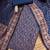 navy blue weaved jacquard silk unstitched dress material 