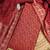 red weaved jacquard silk unstitched dress material 