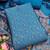 teal weaved jacquard silk unstitched dress material 
