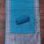 teal weaved jacquard silk unstitched dress material 