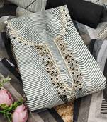 charcoal black weaved linen cotton unstitched dress material 