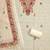 cream floral print linen cotton unstitched dress material 