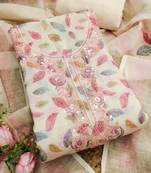 multicolor digital print linen cotton unstitched dress material 