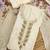 cream floral print linen cotton unstitched dress material 