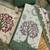 green digital print linen cotton unstitched dress material 