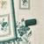bottle green floral print linen cotton unstitched dress material 