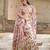 Blush Pink Embroidered Silk Satin Lehenga Set