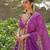 Magenta Pink Embroidered Silk Blend Lehenga Set