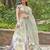 Sea Green Embroidered Crepe Lehenga Set