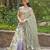 Sea Green Embroidered Crepe Lehenga Set