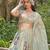 Sea Green Embroidered Crepe Lehenga Set