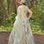 Sea Green Embroidered Crepe Lehenga Set