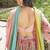 Blush Pink Embroidered Silk Blend Lehenga Set