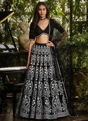 Embroidery Work Lehenga choli with dupatta. 1