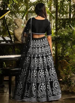 Embroidery Work Lehenga choli with dupatta. 2