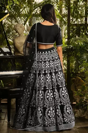 Embroidery Work Lehenga choli with dupatta.