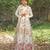 Off white embroidered silk blend indo western Jacket Gown