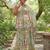Sage green embroidered georgette sharara set