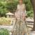 Sage green embroidered georgette sharara set