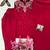 Red crepe embroidered kurti palazzo dupatta set