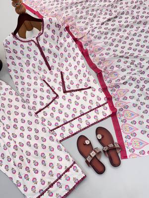 Whitenatural crepe farshi suit set 2