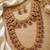 Gold plated south indian temple jewelry set - matte finish traditional long haram necklace combo