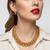Antique gold plated ganesha temple jewelry set | traditional indian necklace & earrings for wedding & festivals
