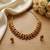 Antique gold plated ganesha temple jewelry set | traditional indian necklace & earrings for wedding & festivals