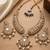 Gold kundan necklace set with pearl drop earrings | traditional bollywood bridal wedding indian jewelry set