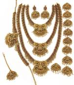 Traditional south indian temple jewelry set