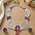 Meenakari pearl necklace set | indian bridal choker & earrings for women | kundan ethnic wedding jewelry set