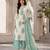Off white cotton blend floral print kurta set