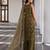 Mehendi cotton blend geometric print kurta set