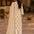 Beige cotton blend geometric print kurta set