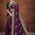 purple color georgette embroidered saree with un-stitched blouse