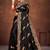 black color georgette embroidered saree with un-stitched blouse