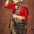 mehendi green color georgette embroidered saree with un-stitched blouse