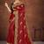 red color georgette embroidered saree with un-stitched blouse
