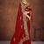 red color georgette embroidered saree with un-stitched blouse