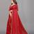 red color georgette siroski work border saree with un-stitched blouse