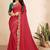 rani pink color bandhni print saree with embroidered lace border sarees