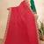 rani pink color bandhni print saree with embroidered lace border sarees