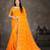 yellow color lehariya print saree with embroidered lace border sarees