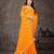 yellow color lehariya print saree with embroidered lace border sarees