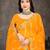 yellow color lehariya print saree with embroidered lace border sarees