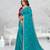 sky blue color star georgette embroidered sarees