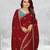 maroon color star georgette embroidered sarees