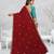 maroon color star georgette embroidered sarees
