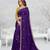 blue color star georgette embroidered sarees